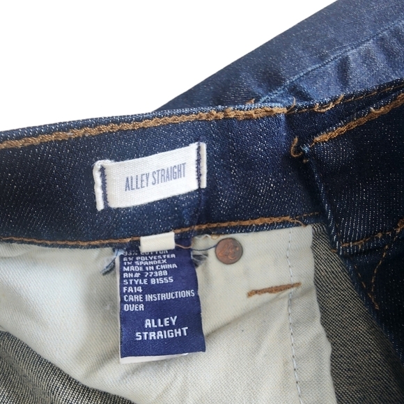 Madewell Alley Straight Leg Jeans Size 25 Dark Blue Mid Rise Slim Fit. - Picture 8 of 10